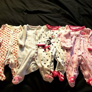 Newborn girl sleepers
